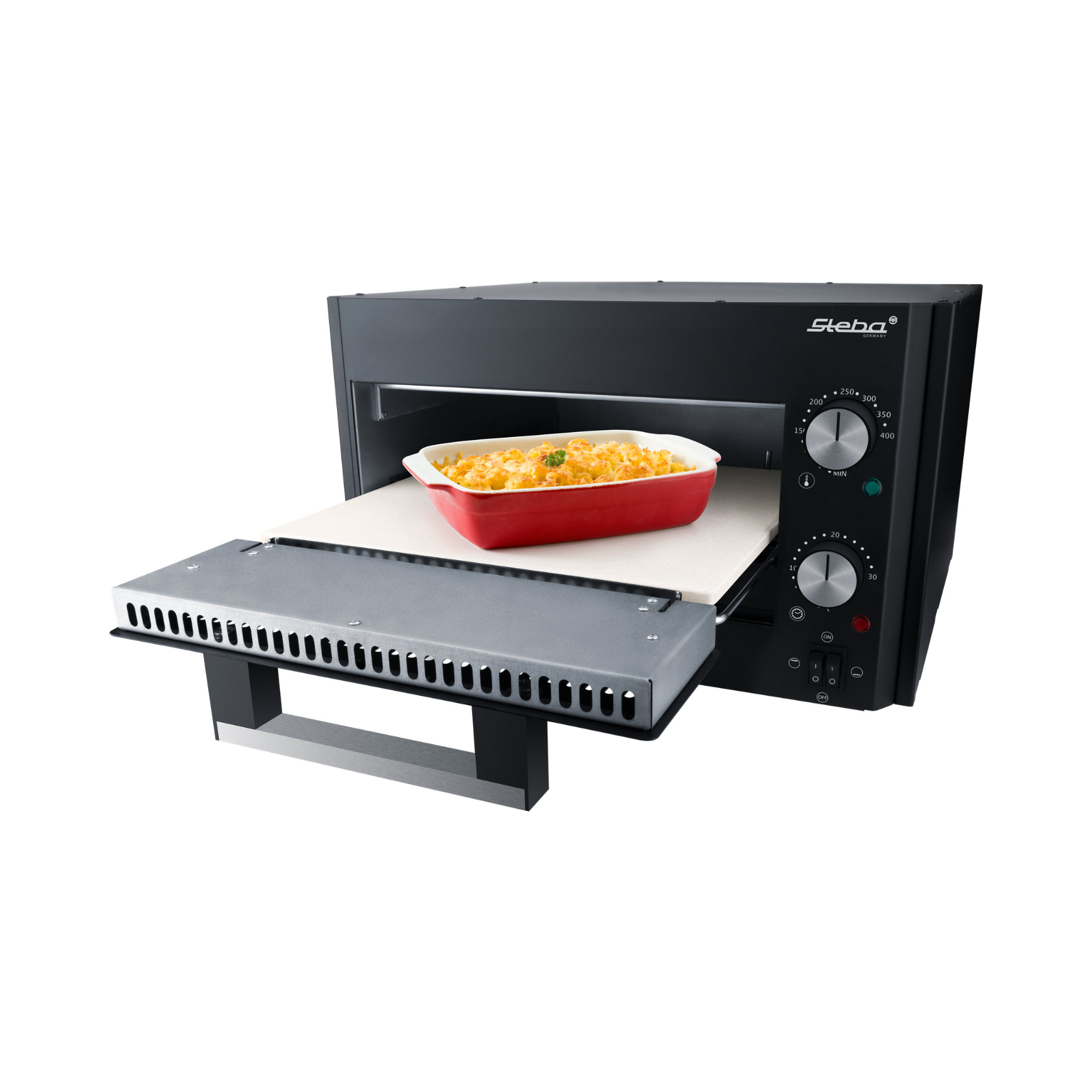 Steba Power Pizzaovn sort 1800W Steba Power Pizzaovn sort 1800W